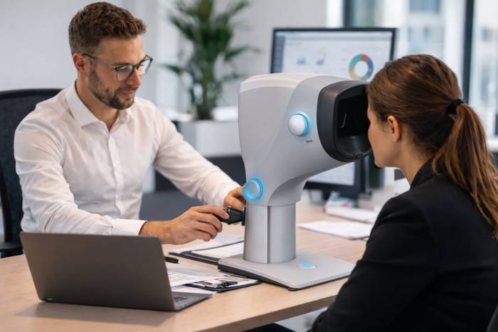 Sehtest für Bildschirmarbeit im Unternehmen